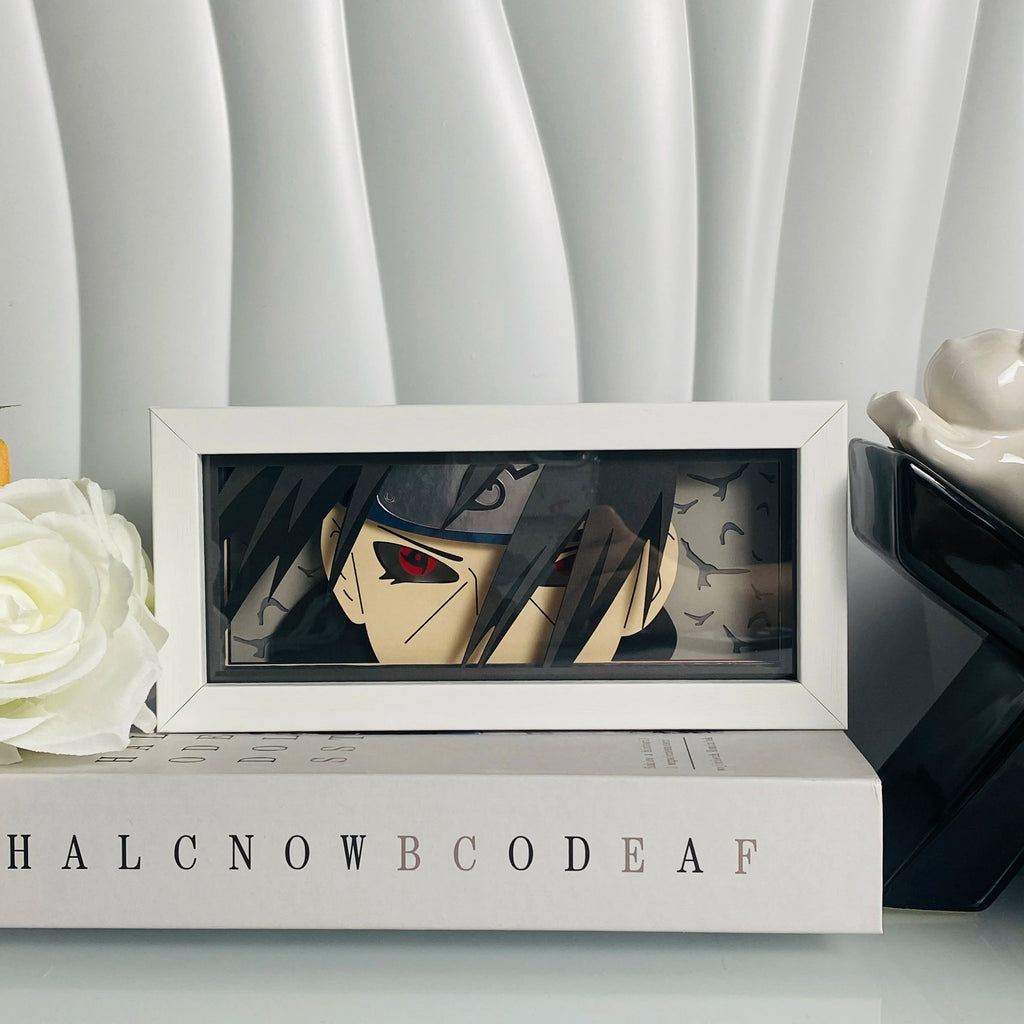 Anime Shadow Box LED Light – 3D Paper Carving USB Table Lamp