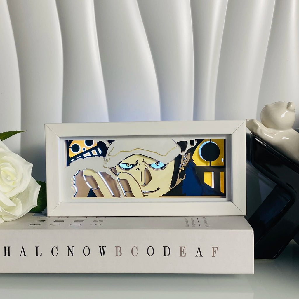 Anime Shadow Box LED Light – 3D Paper Carving USB Table Lamp