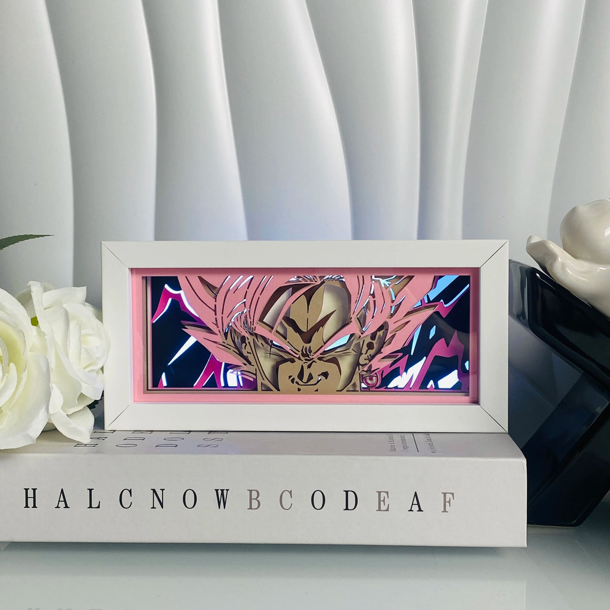 Anime Shadow Box LED Light – 3D Paper Carving USB Table Lamp