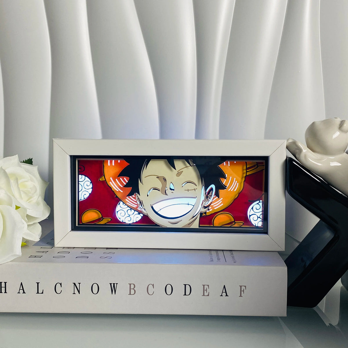 Anime Shadow Box LED Light – 3D Paper Carving USB Table Lamp