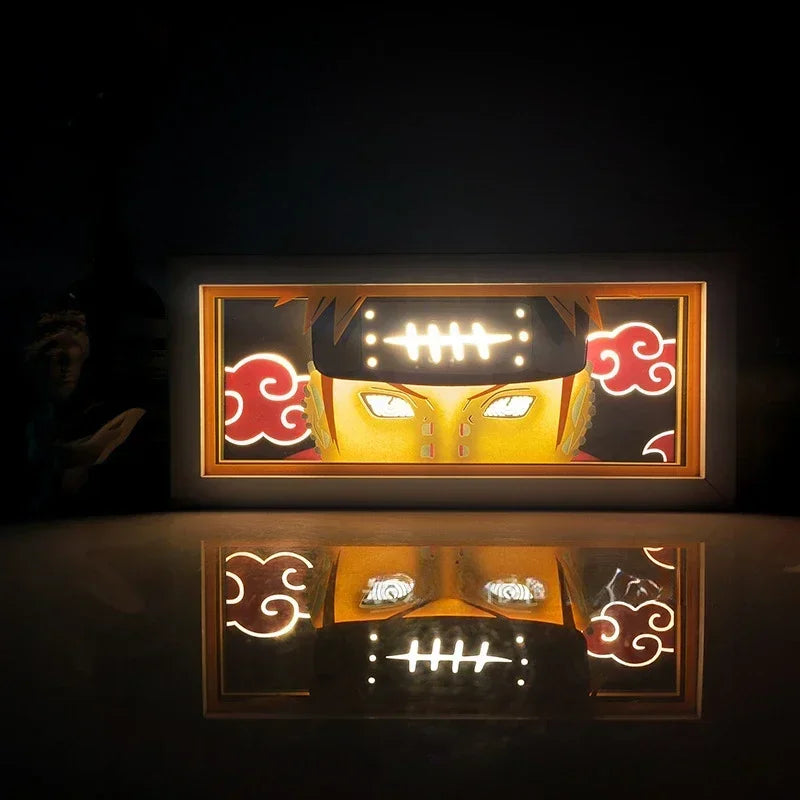 Naruto 3D Paper Carving LED Light Box Lamp