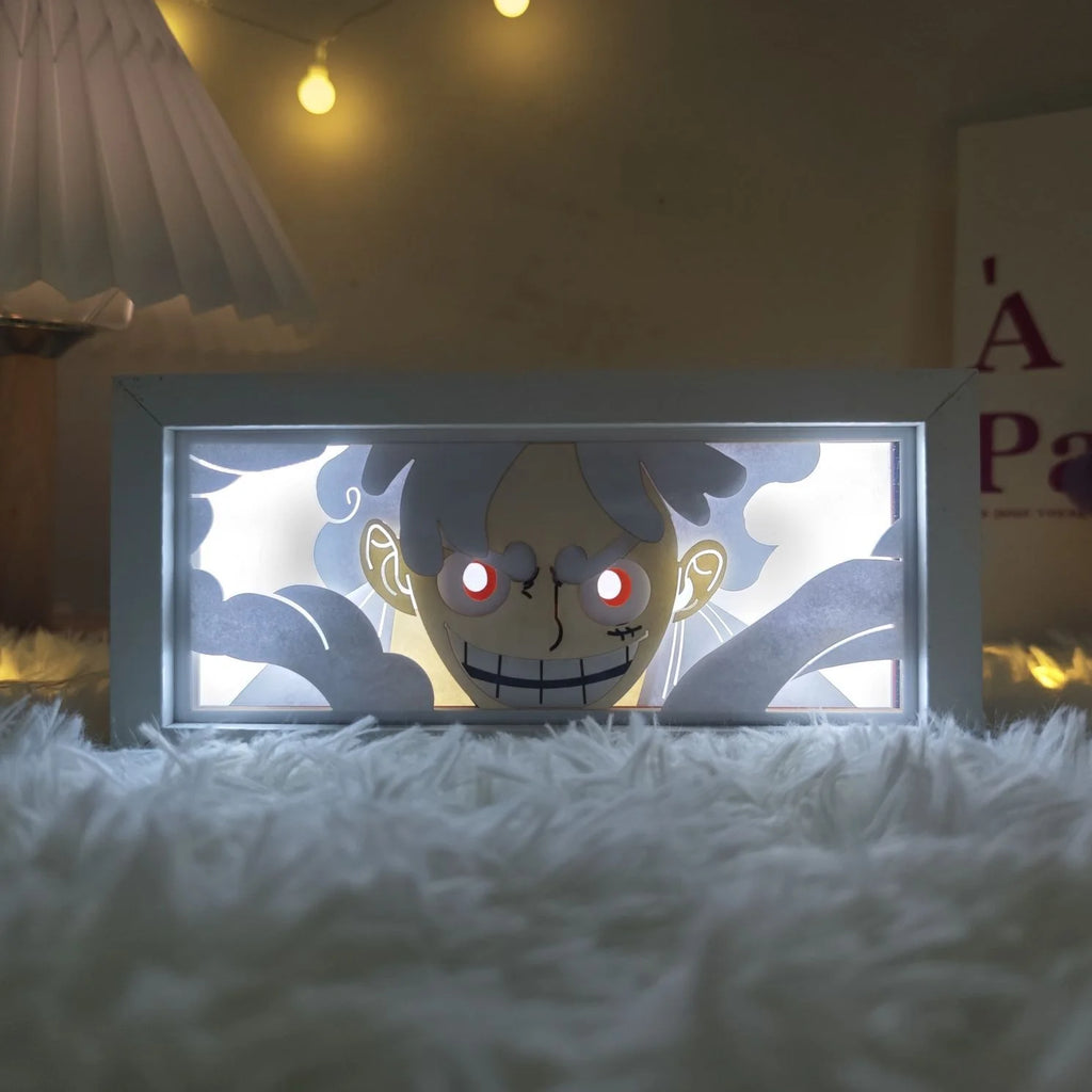 One Piece Paper Carving LED Lamp – Zoro, Luffy & Chopper Night Light