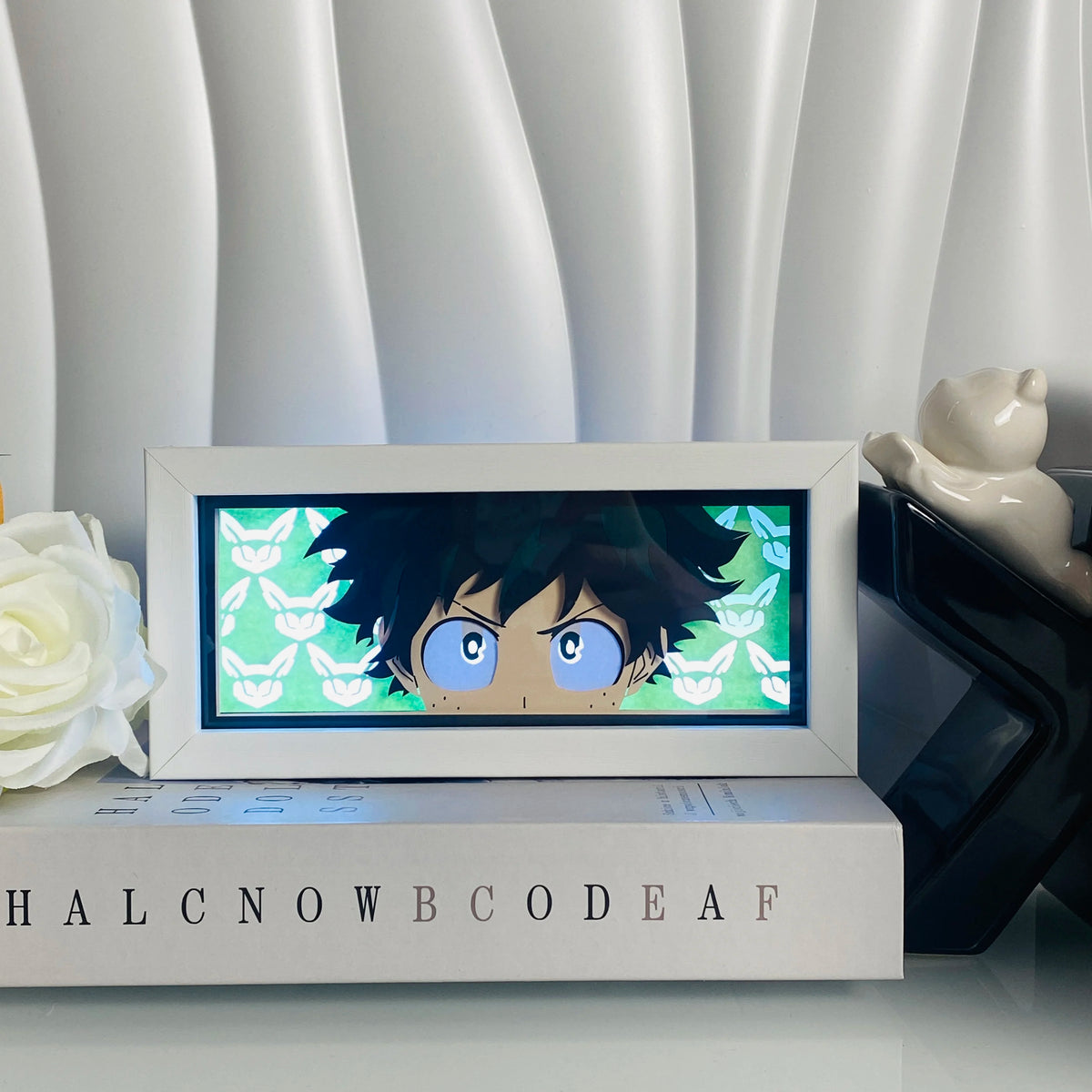 Anime Shadow Box LED Light – 3D Paper Carving USB Table Lamp