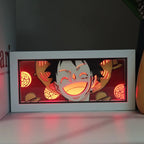 One Piece Paper Carving LED Lamp – Zoro, Luffy & Chopper Night Light