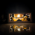 Naruto 3D Paper Carving LED Light Box Lamp