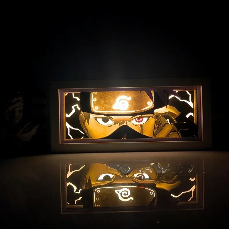 Naruto 3D Paper Carving LED Light Box Lamp