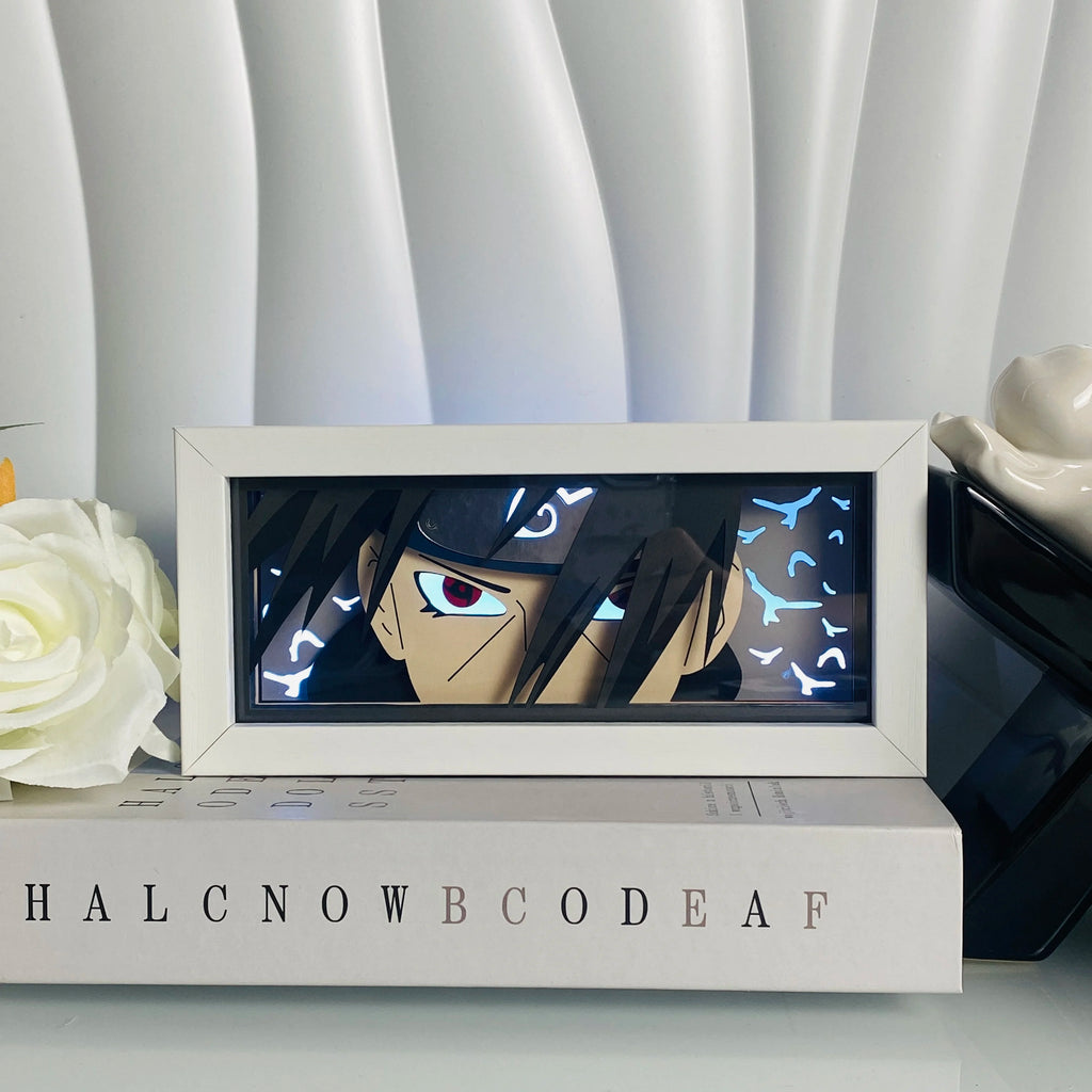 Anime Shadow Box LED Light – 3D Paper Carving USB Table Lamp
