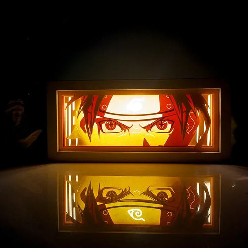 Naruto 3D Paper Carving LED Light Box Lamp