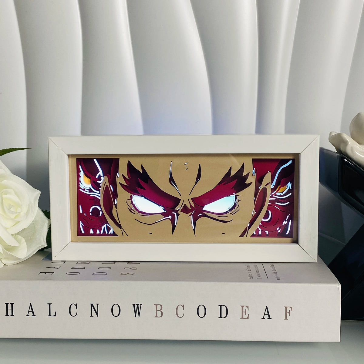 Anime Shadow Box LED Light – 3D Paper Carving USB Table Lamp
