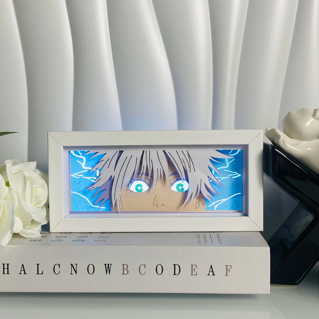 Anime Shadow Box LED Light – 3D Paper Carving USB Table Lamp