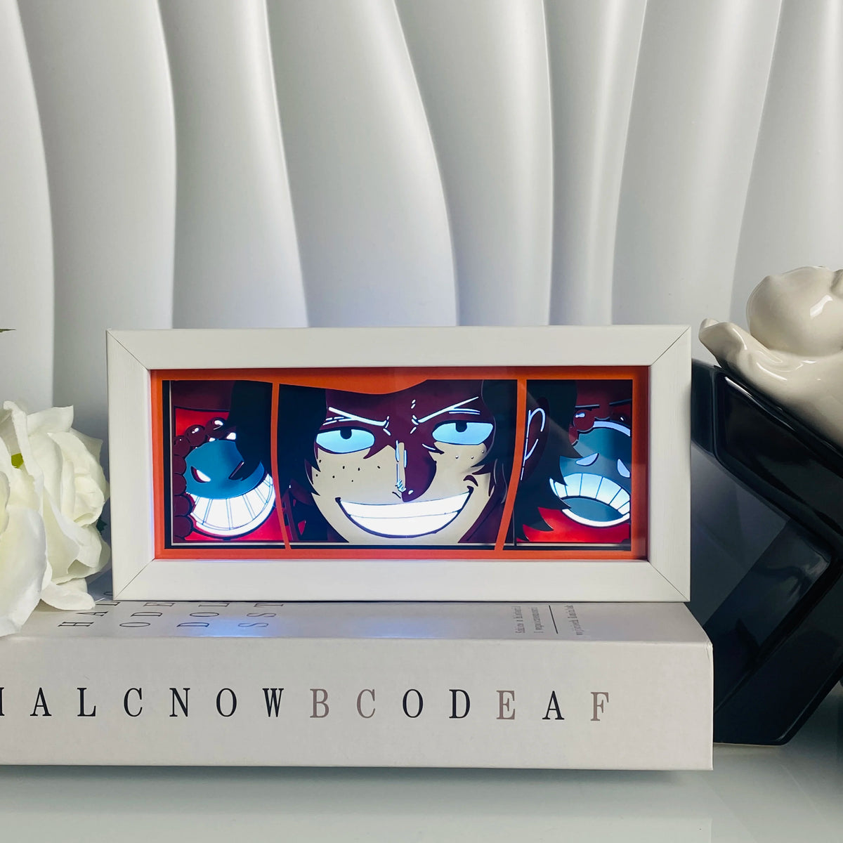 Anime Shadow Box LED Light – 3D Paper Carving USB Table Lamp