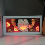 One Piece Paper Carving LED Lamp – Zoro, Luffy & Chopper Night Light