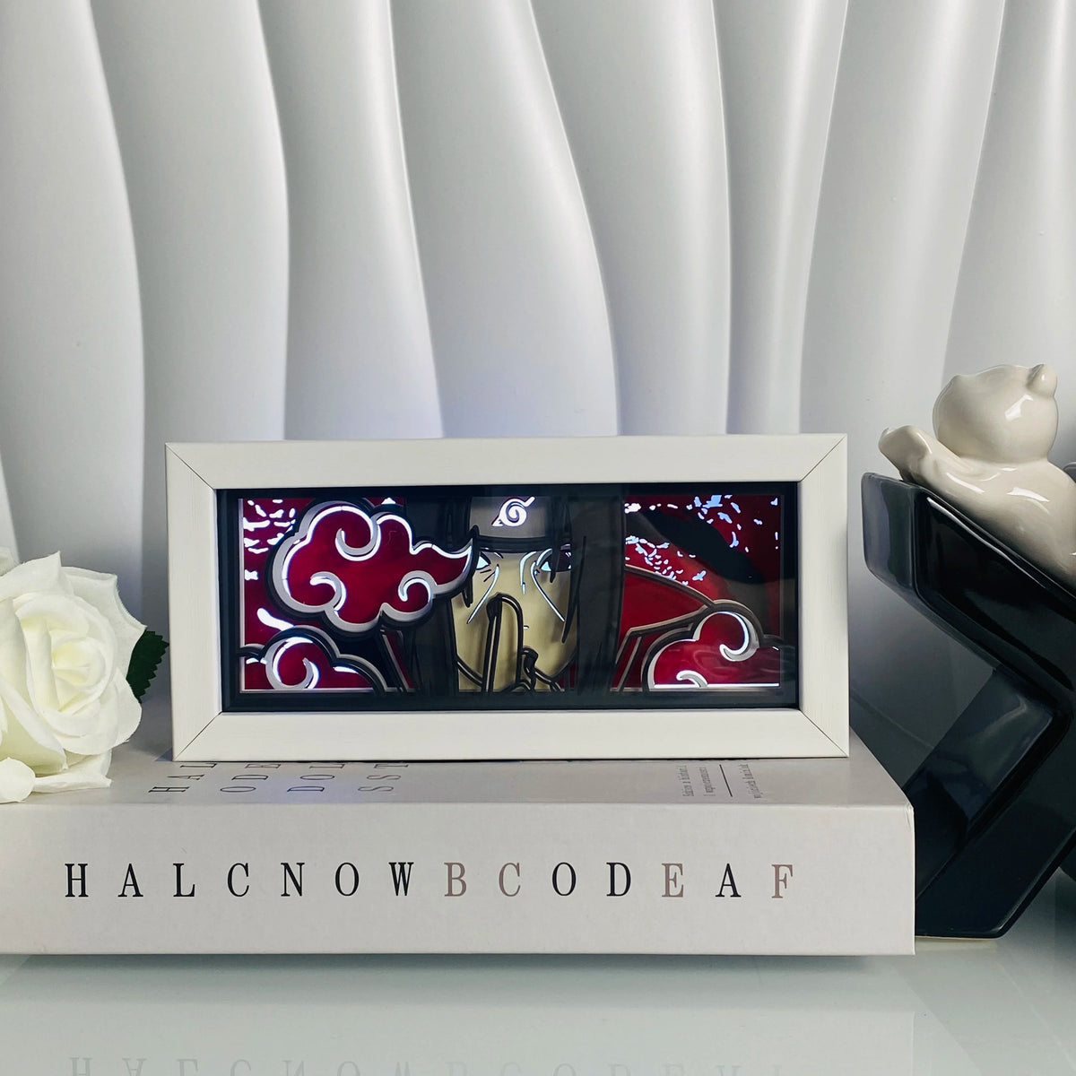 Anime Shadow Box LED Light – 3D Paper Carving USB Table Lamp